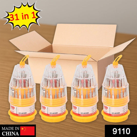 31in1 Magnetic Screwdriver Set with 30 Bits Professional Tool Kit (4 Pc Set)