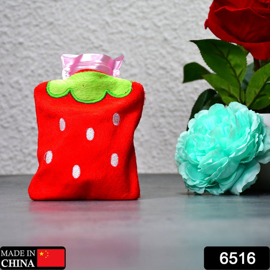 Cute strawberry hot water bag