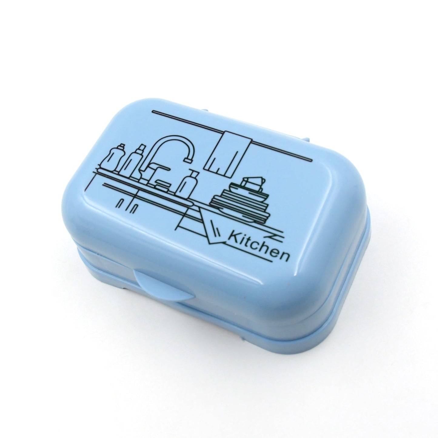 Soap Dish with Drain Soap Holder, Soap Saver Soap Tray (1 Pc)