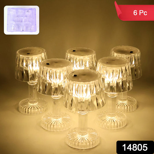 Battery Operated Decorative LED Mini Table Lamp (6 Pc / Set)