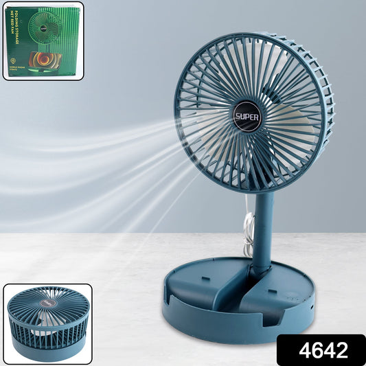 Cute blue table fan
