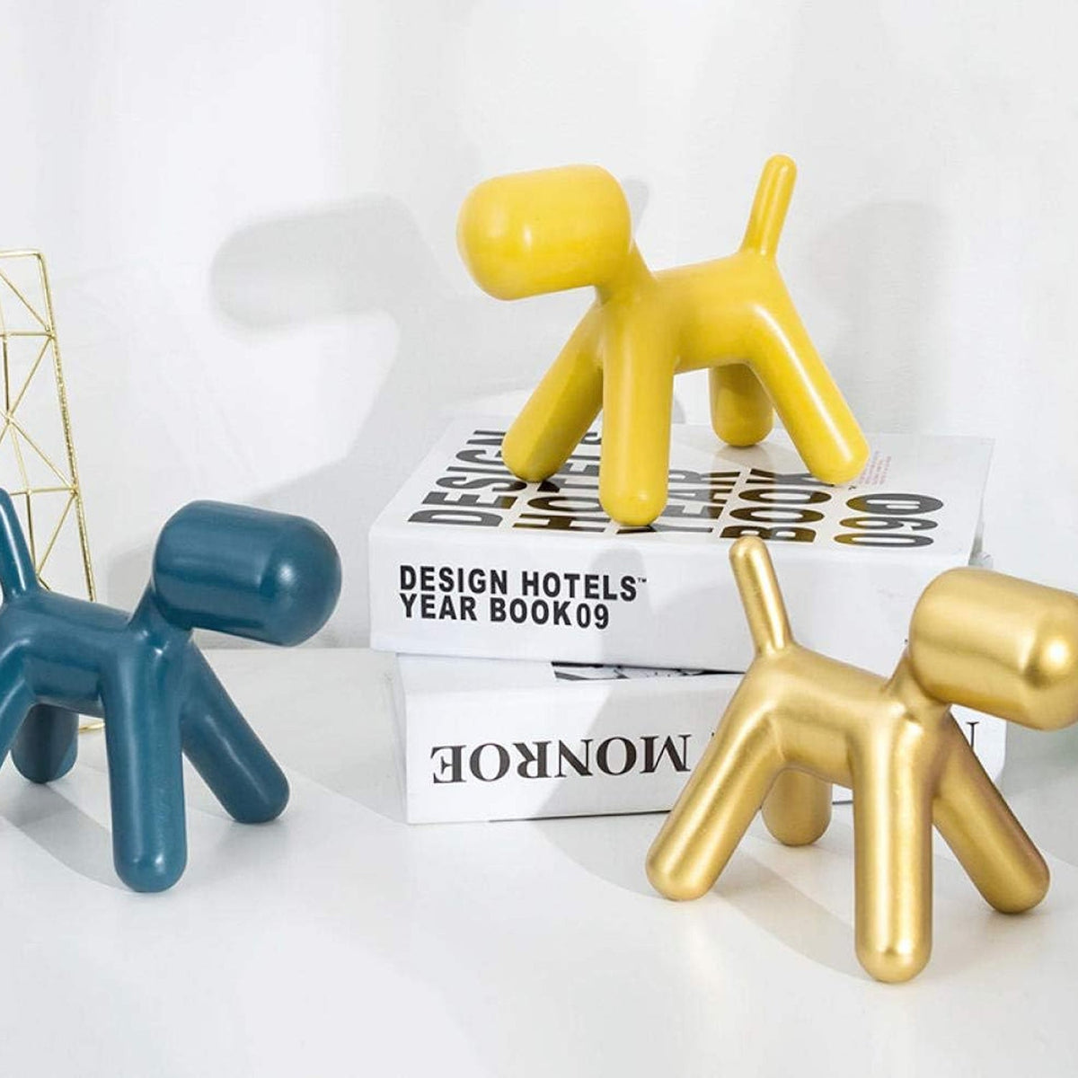 Plastic Cute Animal Puppy Chair Dog Low Footstool for Bedroom Living