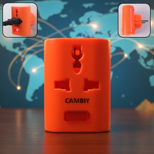 3 slot multi pin universal plug adapter