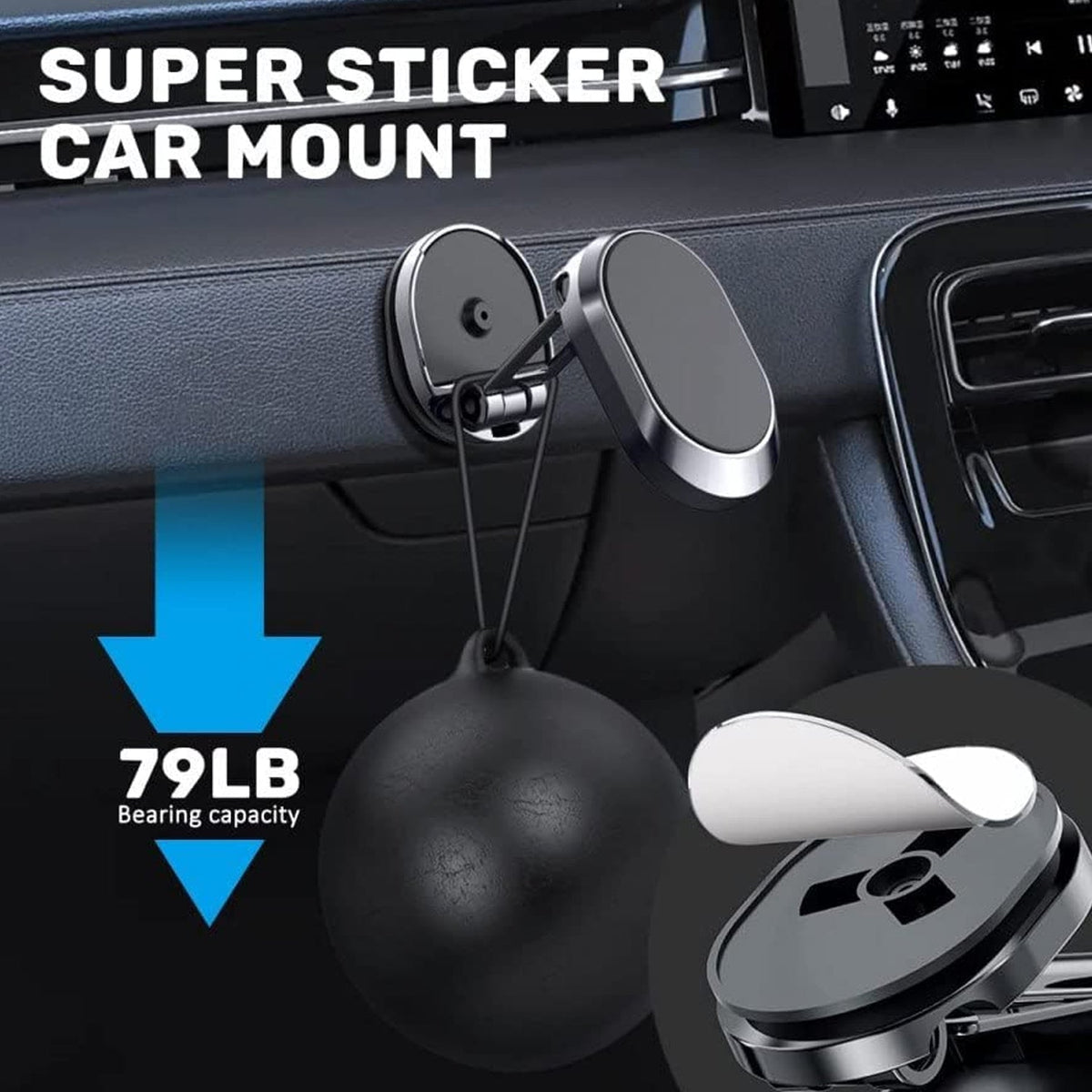 360° Rotating Magnetic Car Phone Holder