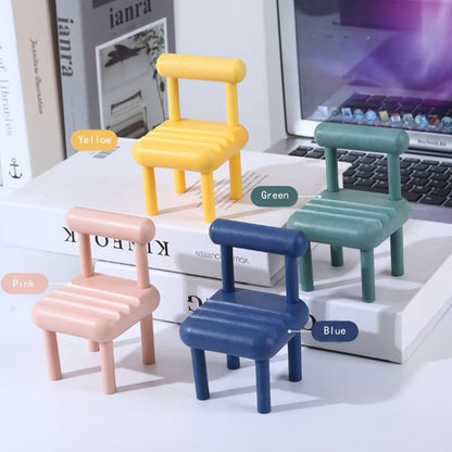 Mini Chair Phone Holder for All Mobile Phones (1 Pc)