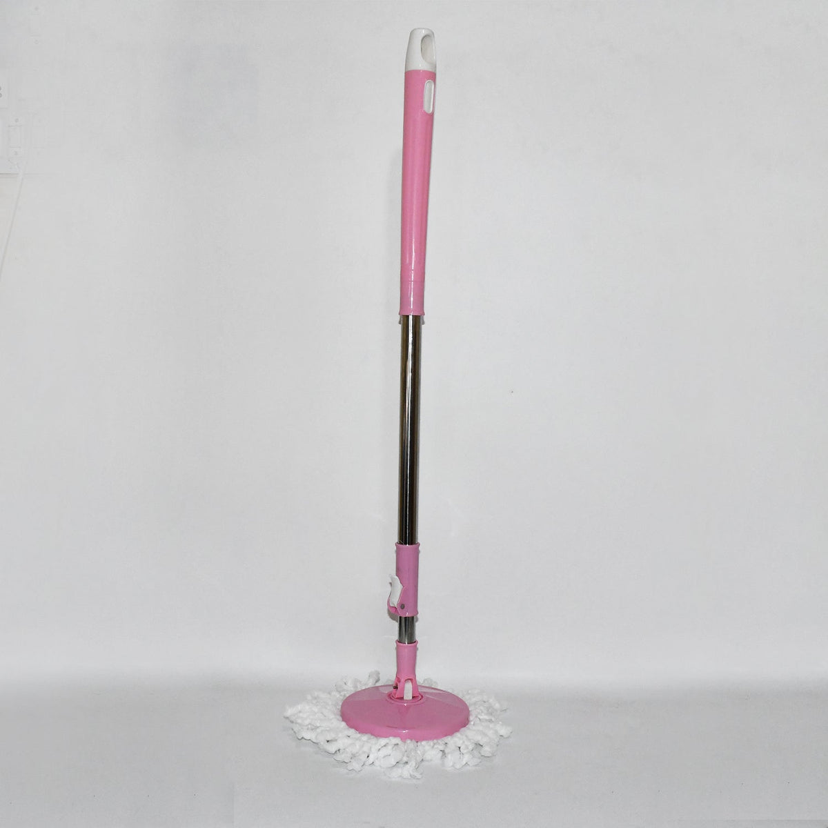Stainless Steel 360° Rotating Mop with Microfiber Head & Adjustable Rod