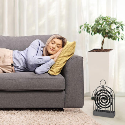 Mosquito Coil Holder, Vintage Style Durable Household Mosquito coil Stand Office Home