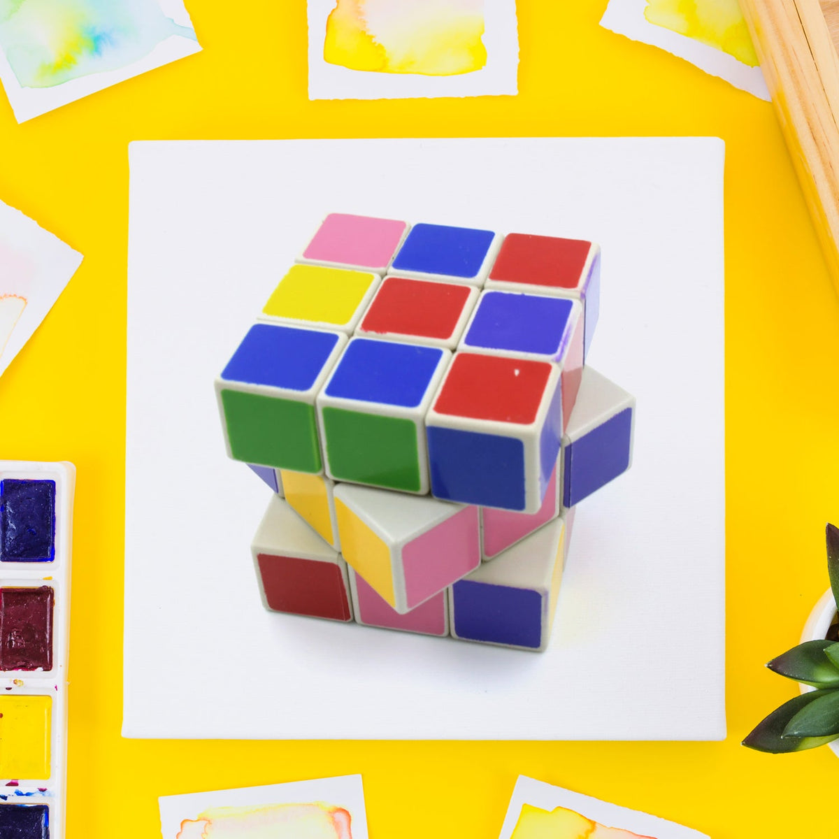 3x3x3 Cube Solving Kit - Includes Cuberubix cube (1 Pc )