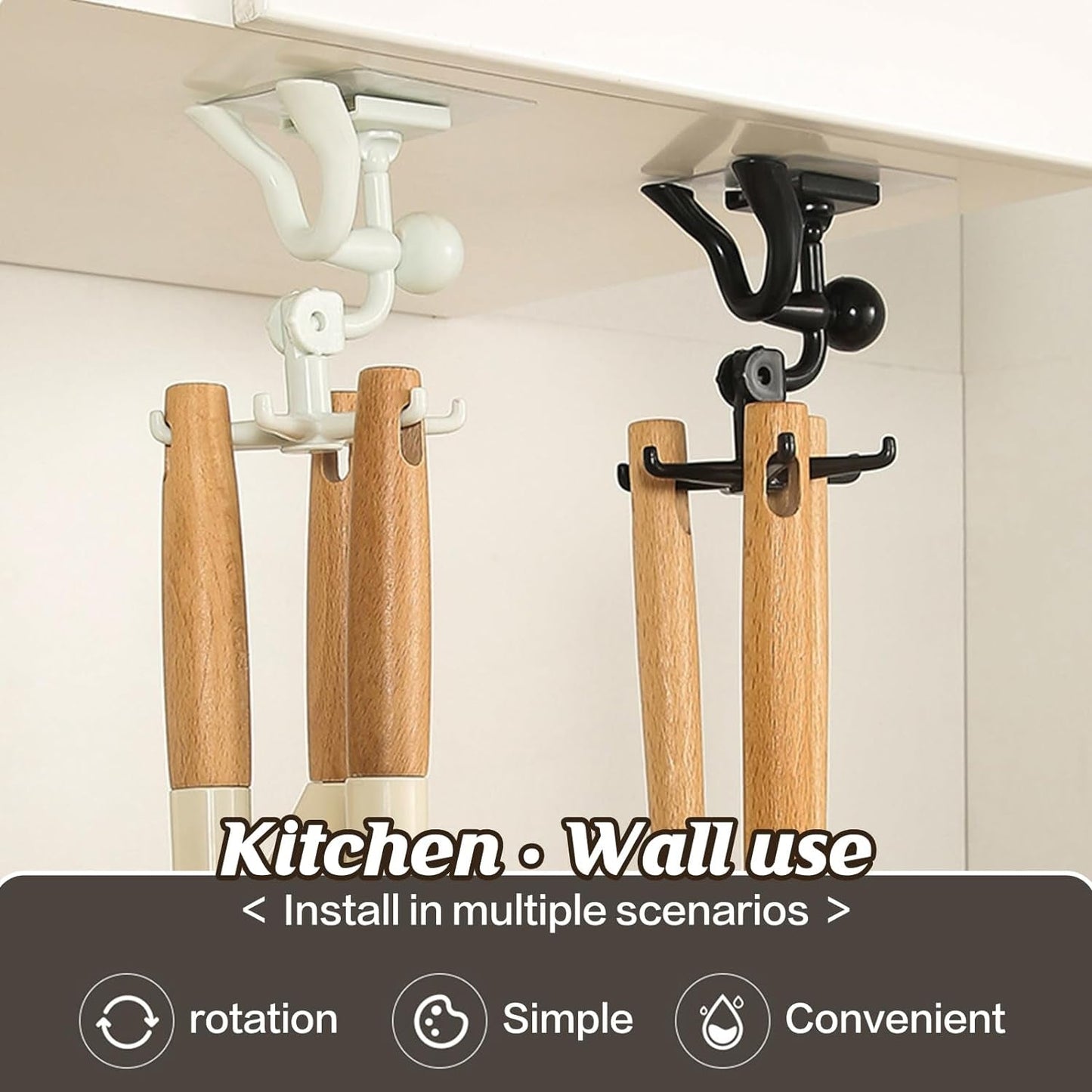 360-degree rotating claw hook for wall and door trace-free adhesive India