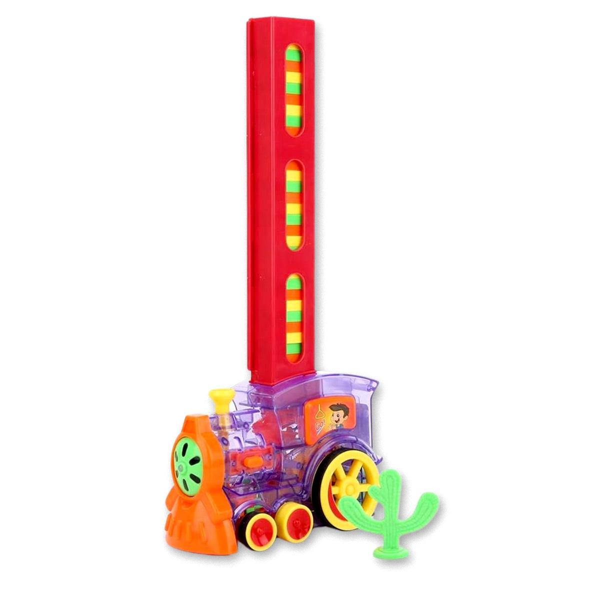 Transparent Funny Train Engine Block Set – 60-Piece Music & Lights