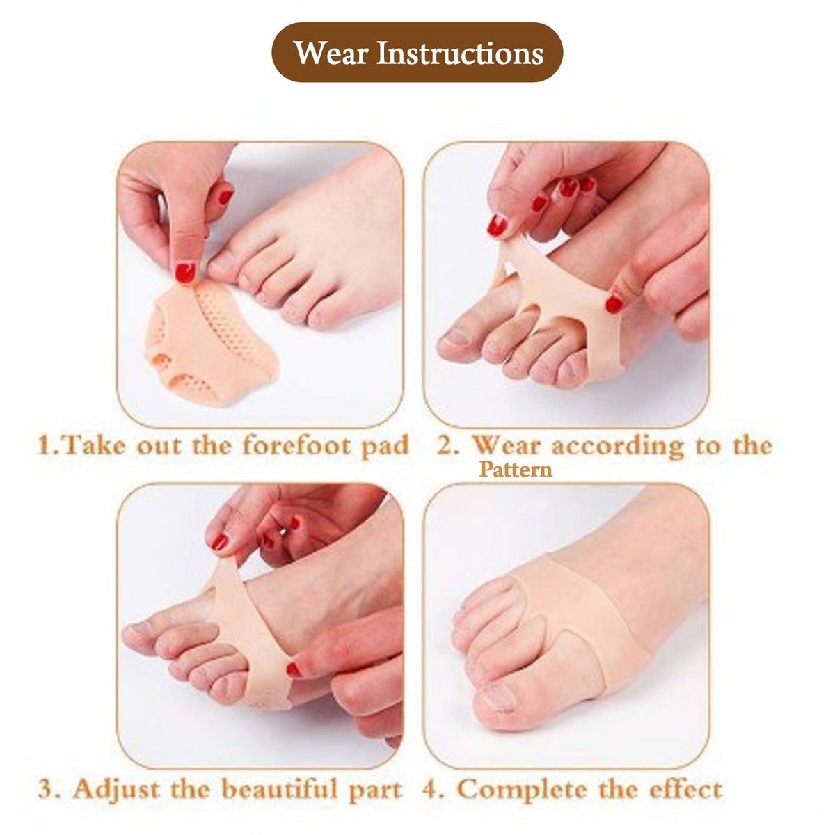 Silicone Tiptoe Protector – Cover for Men & Women