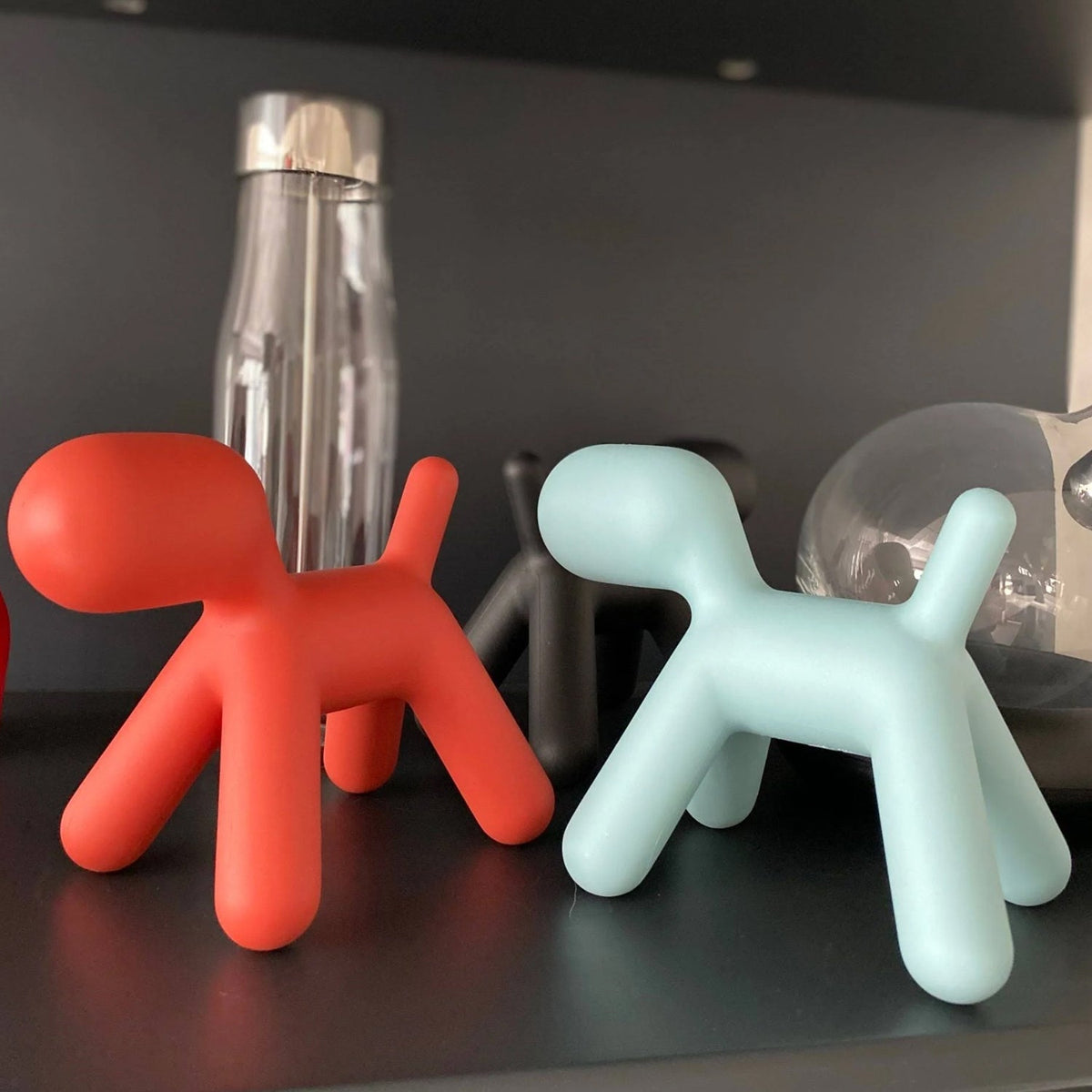 Plastic Cute Animal Puppy Chair Dog Low Footstool for Bedroom Living