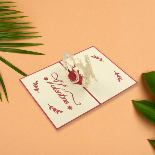 3D -Up Greeting Card (1 Pc): Birthday, Love, Christmas