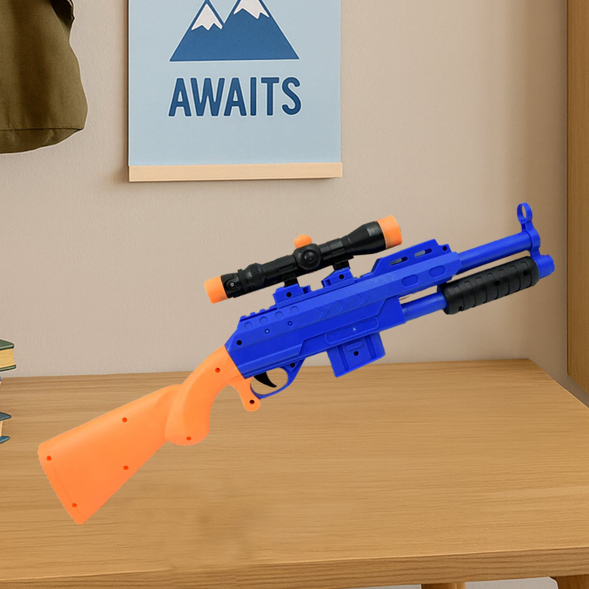 22-Inch Big Toy Gun for Kids – Battle Play Shooting Gun