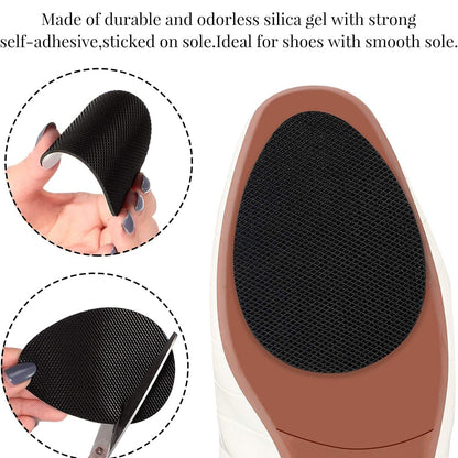 Non-Slip Shoe Pads, Rubber Shoe Sole Protector Pads, High Heels, Boots (10 Pcs Set)