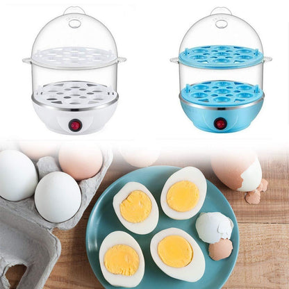 Egg Boiler Poacher Cooker Electric Steamer 2 Layer - alternative angle