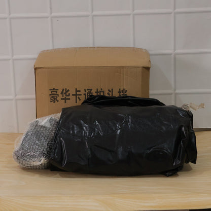 Car Air Mattress with Black Monster Pillow and Cushions for Kids and Adults (1 Set)