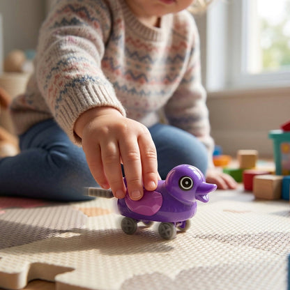 Small push back duck toy, Ejectable spring tail duck, Small DIY duck Toy (30 Pcs Set)