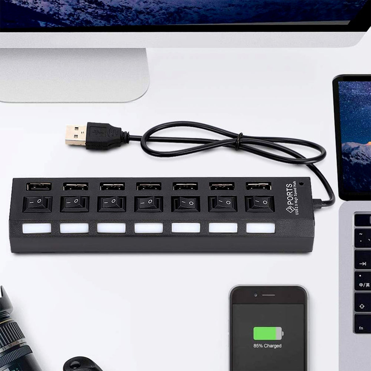 7 Port USB Spiltter