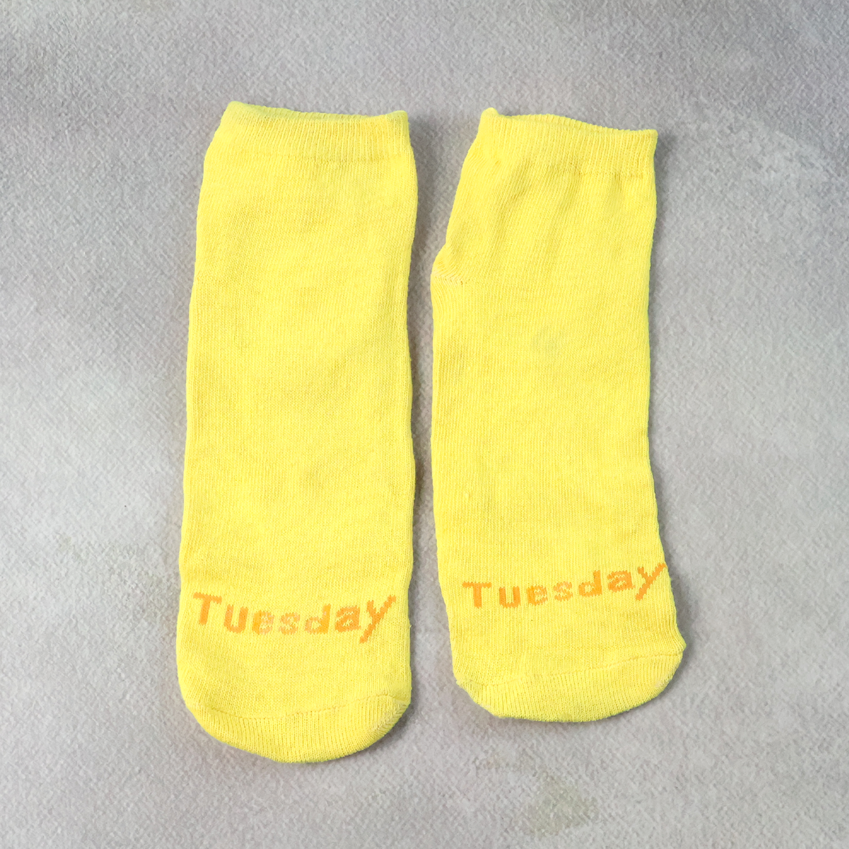 Tuesday Theme Yellow Casual Socks (1 Pair)