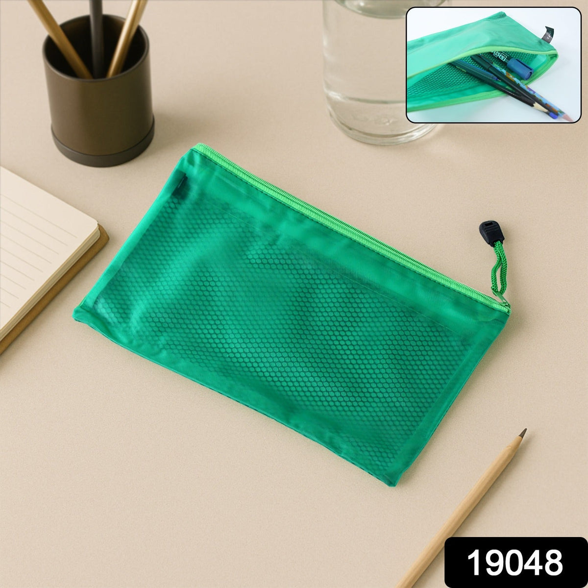Desk Zip Office Supply Bag
