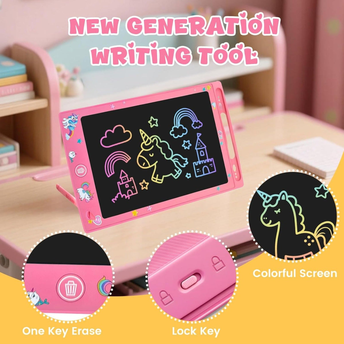 Oblivion LCD Portable Writing Pad / Tablet for Kids - 8.5 Inch