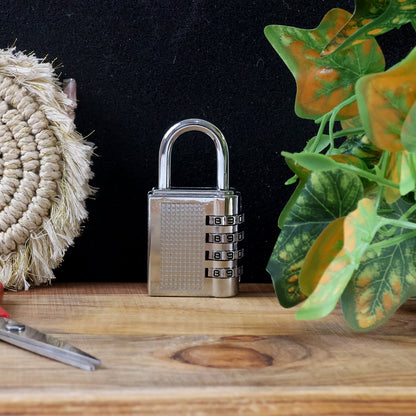 Heavy-Duty 4-Digit Resettable Combination Padlock (1 Pc)