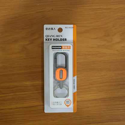 Premium Metal Carabiner Key Holder Keychain with Key Ring (1 Pc)