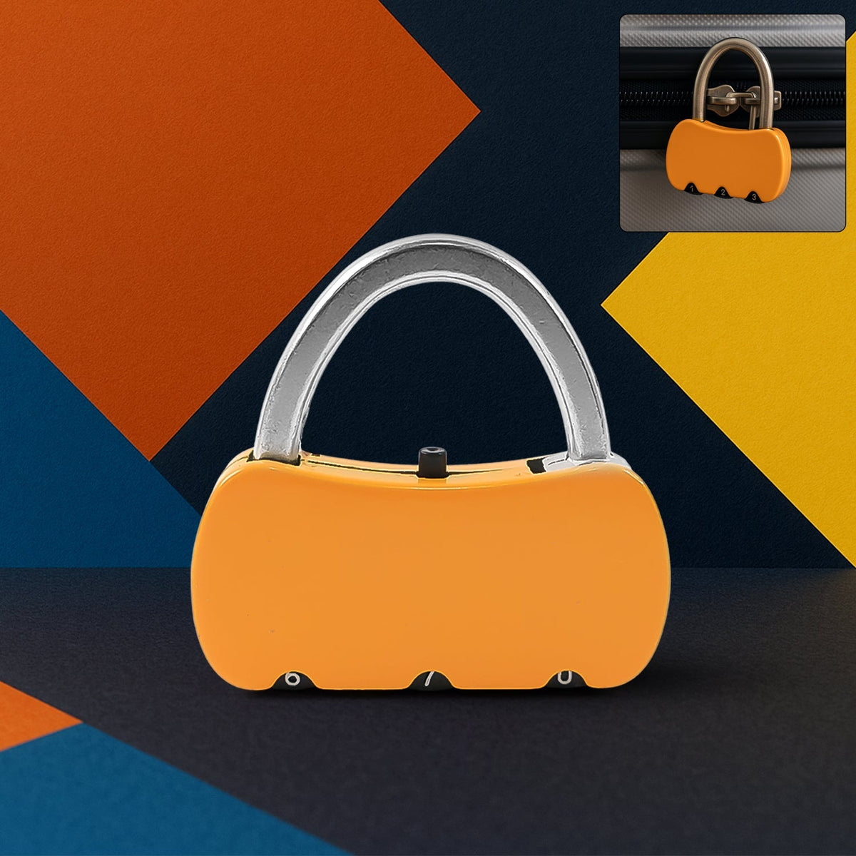 Portable Security 3-Digit Combination Travel Lock