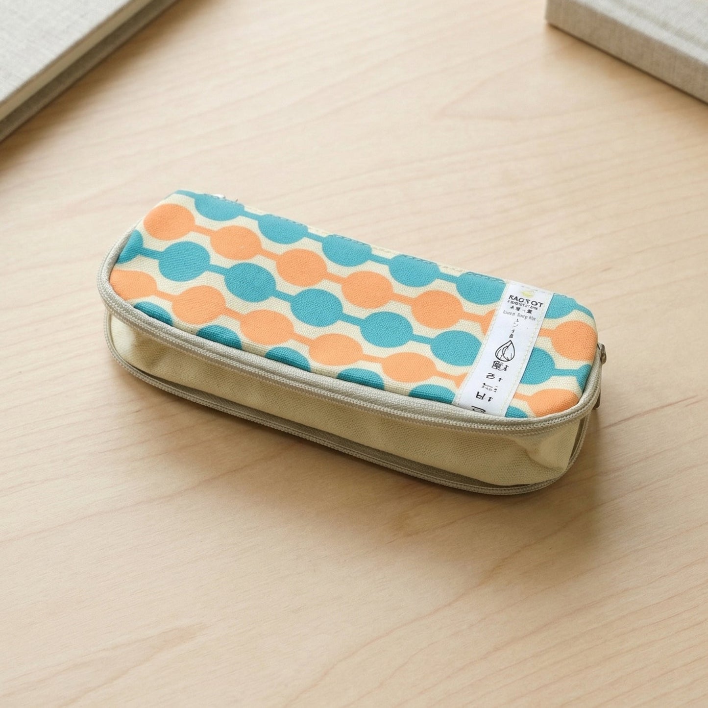 Stylish Multi-Color Geometric Printed Pencil Pouch (1 Pc)