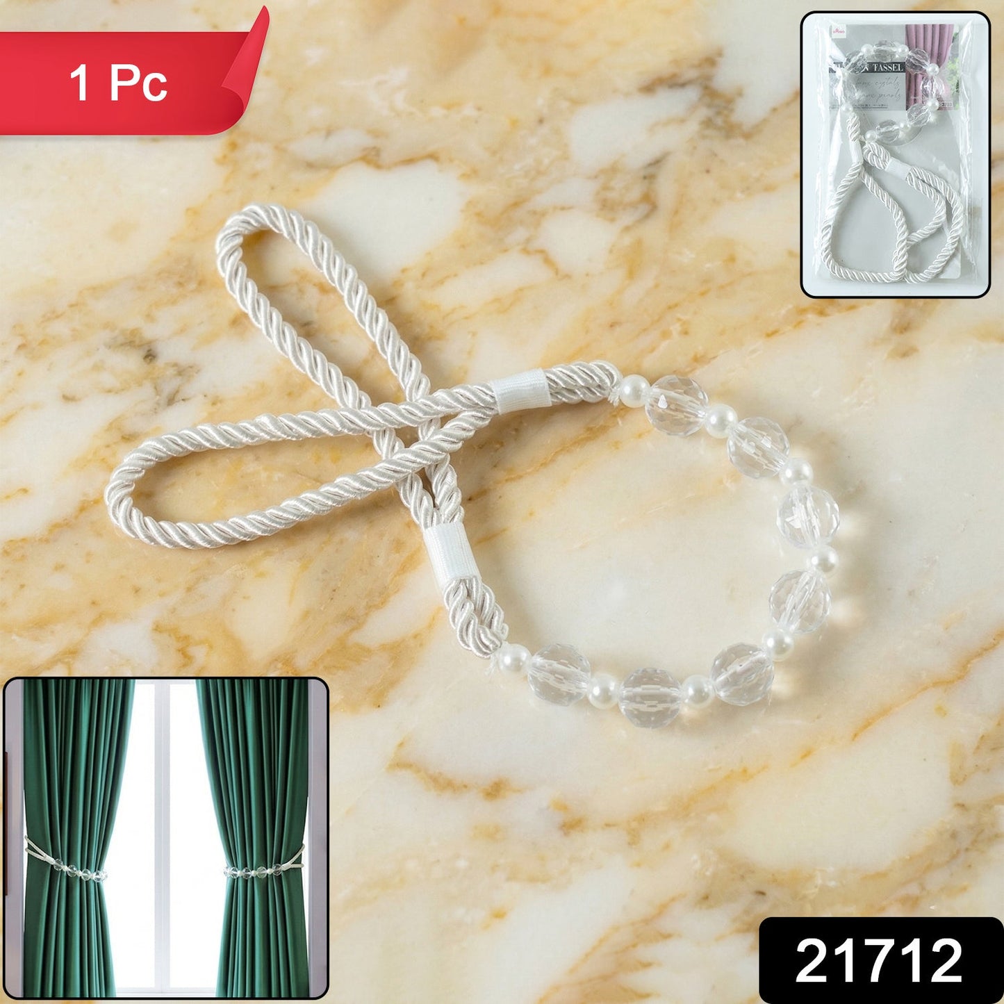 curtain holdback rope tie for window drapes
