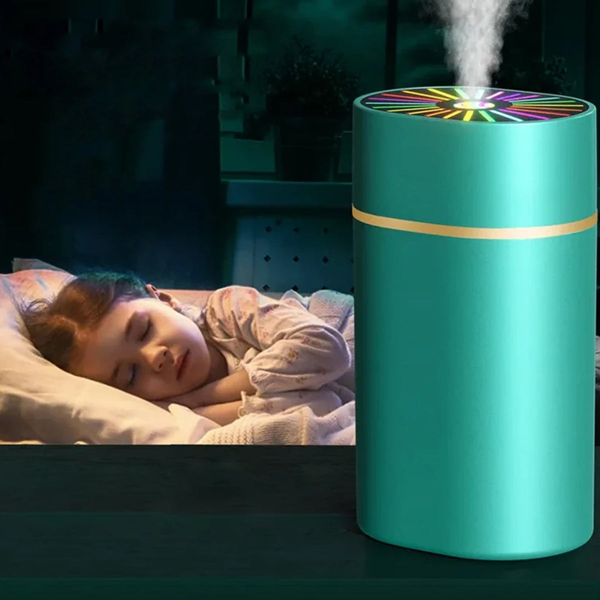 Small Humidifier With Colorful Light